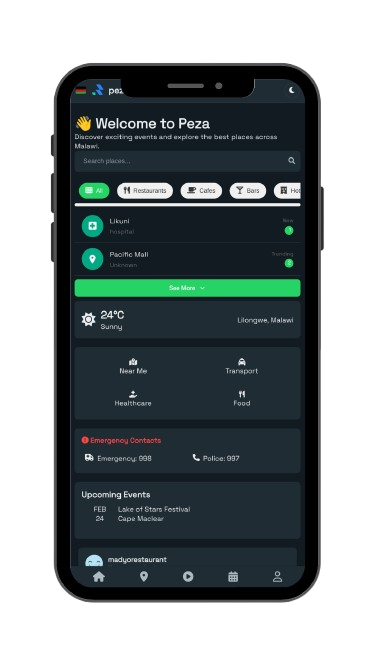 Peza App Mockup